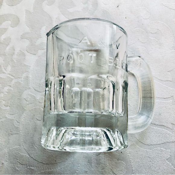 Vintage A&W mini Baby Root Beer Glass Mugs Mint - Picture 4 of 6